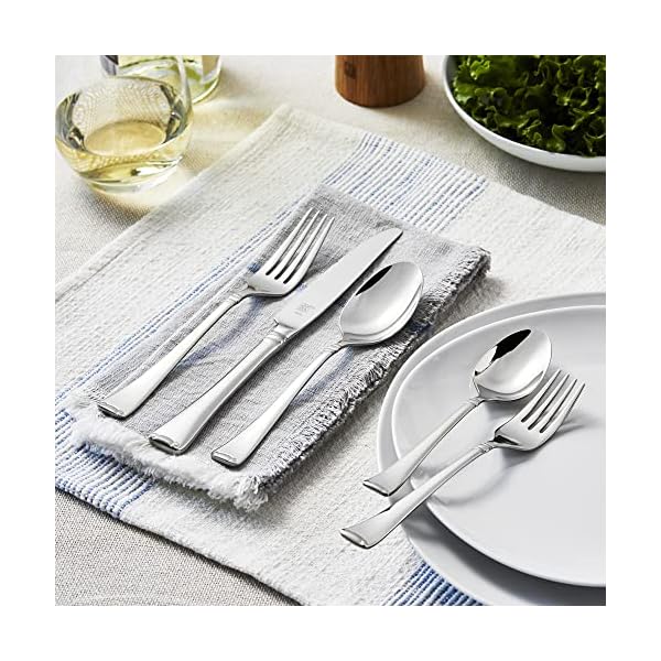 Zwilling angelico 20 piece 1810 stainless steel flatware set silver  urban country home decor