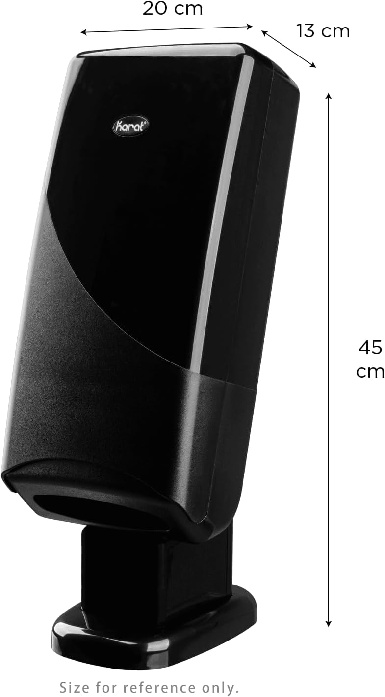 Elegant Interfold Napkin Dispenser - Black