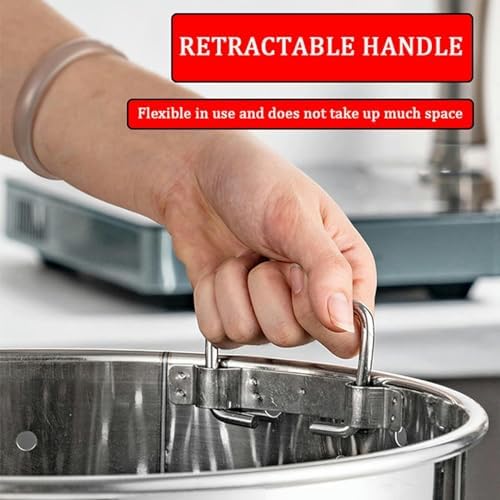 Stainless Steel 45 qt Steamer Pot Boiling Deep-Frying and Cooking Made Easy