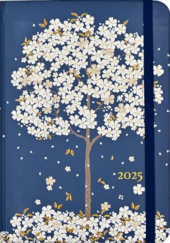 2025 Falling Blossoms Weekly Planner (16 months, Sept 2024 to Dec 2025)
