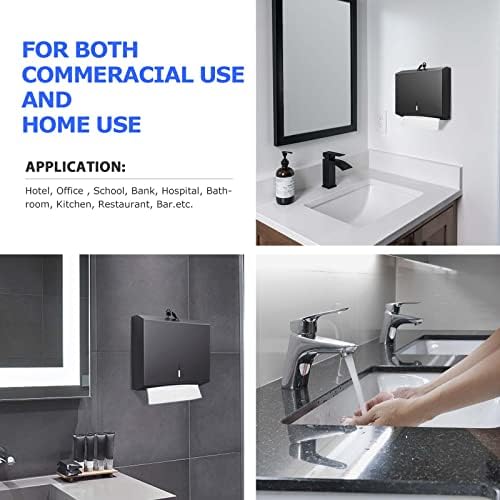 Wall-Mounted Stainless Steel Tissue Holder - Quick-Access Matte Black