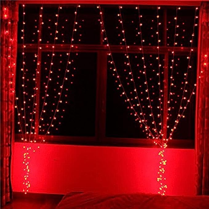 Image of RSCT 15 Meter 30 LED Decorative Pixel Led String /Rice Light | 36 Feet Single Colour Diwali Still Led Ladi String Light for Home Decor, Christmas, Diwali and Festive Decoration Power Pixel (Red) RS-35