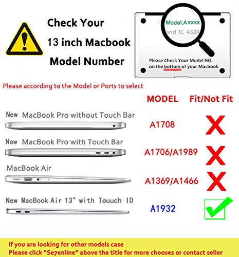 Se7enline Kompatibel mit MacBook Air 13 Zoll (2023, 2022, 2021, 2020, 2019, 2018), Trackpad-Schutz (2 Stück), Touchpad-Abdeckung, kratzfest, wasserfest, für Mac Air 13,3 Zoll M1 A2337/A1932/A2179, – Bild 3
