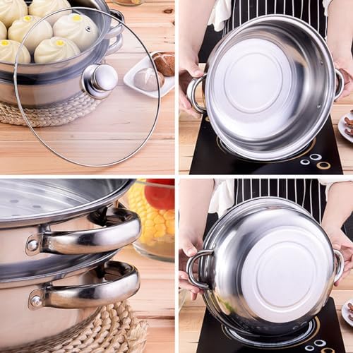 Multipurpose Stainless Steel Steamer Pot - 11-inch
