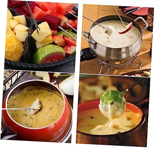Stainless Steel Cheese Fondue Forks 8pcs - Perfect for Picnics Camping