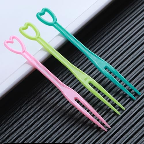 1000PCS Multi-Colored Plastic Dessert Forks