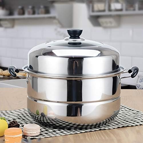 JSINEE Stainless Steel Steamer Pot 2-Layer Commercial Use