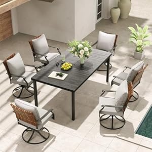  Grand-patio-7-Piece-Outdoor-Dining-Set-6-Leather-Look-Wicker-Swivel-Patio-Chairs-1-Straight-Legs-Rectangular-Dining-Table-Black