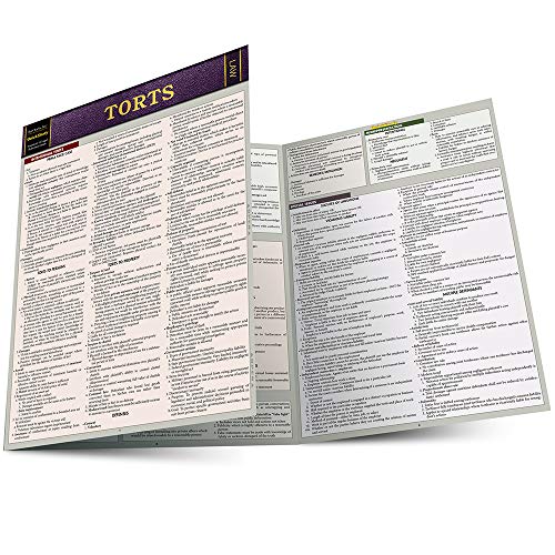 Torts QuickStudy Laminated Reference Guide (QuickStudy Law)