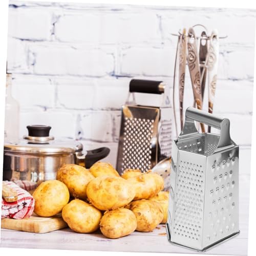 Stainless Steel Grater with 6 Shape Slicing Function Reusable Cooking Tool