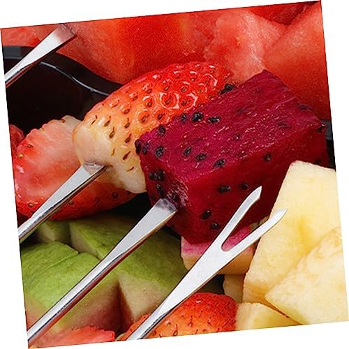 Stainless Steel Cheese Fondue Forks 8pcs - Perfect for Picnics Camping