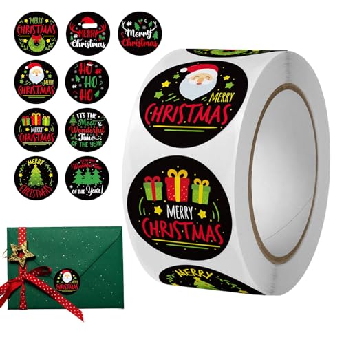 Gute Ntale Aufkleber Sticker, Rolle Winterthemen-Aufkleber Rolle, Ntale Geschenketikettenrolle, 500 Stück Ntalizi Aufkleber Runde Selbstklebende Aufkleber Nr – Bild 6