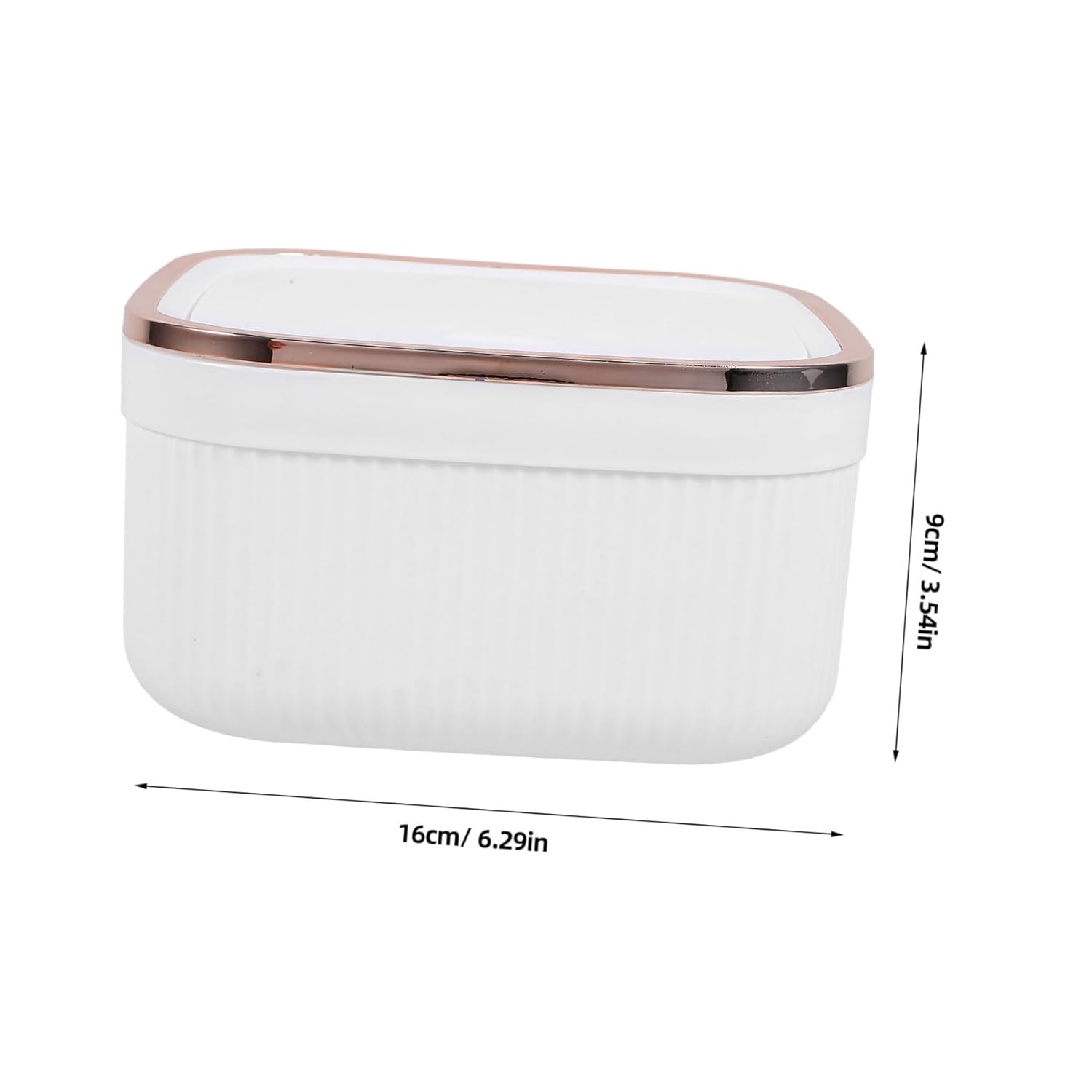 BUGUUYO Small Lidded Trash Can for Desktop Kitchen