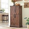   47-Kitchen-Pantry-Farmhouse-Storage-Cabinet-with-Barn-Doors-Organizer-and-Adjustable-Shelves-Rustic-Wood-Cupboard-for-Kitchen-Dining-Room-Bathroom-and-Hallway-Brown