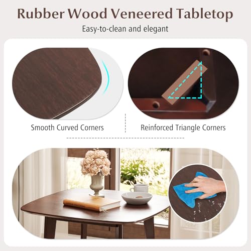 Giantex-3-Piece-Dining-Table-Set-for-2-Wooden-Square-Kitchen-Table-and-2-Chairs-with-Padded-Seat-Ladder-Back-Space-Saving-Dinette-Set-for-Small-Spaces-Living-Room-Dining-Room Giantex 3 Piece Dining Table Set for 2 Wooden Square Kitchen Table and 2 Chairs with Padded Seat Ladder Back Space Saving Dinette Set for Small Spaces Living Room Dining Room