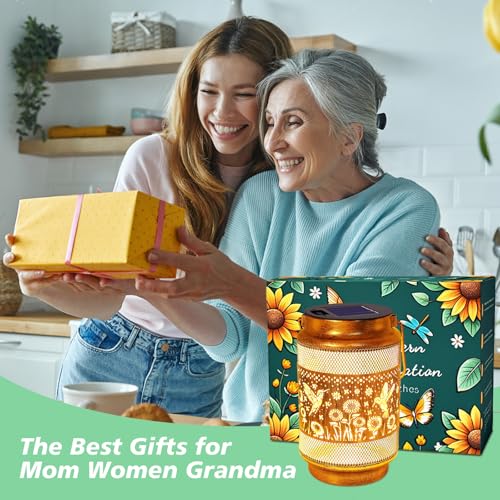 Hummingbird Solar Lanterns Outdoor Waterproof Garden Decor, Birthday Gifts for Christmas Women Mom Grandma, Metal Hanging Solar Lights for Yard Patio Pathway Backyard Porch - Image 7