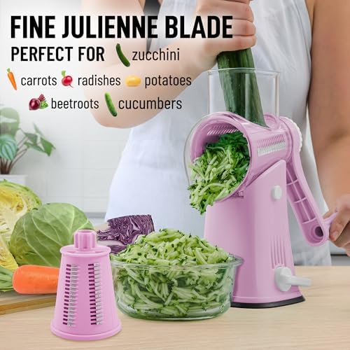 Zulay Kitchen Grater Easy to Use Stainless Steel for Busy Home Chefs