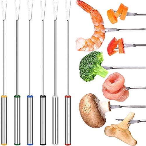 24pc Color Coded Fondue Forks Set