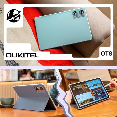 OUKITEL OT8 Tablet 11 Zoll, 30GB RAM 256GB ROM Android 13 Gaming Tablet mit Stift, 8800mAh Tab Octa-Core, 13MP+8MP Kamera, Sprecher*4 | TÜV | Google GMS | 1TB TF | 2K Bildschirm, Grün – Bild 8