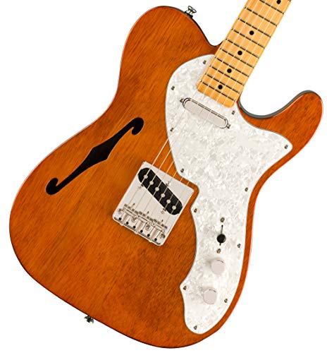 Squier by Fender Classic Vibe ’60s Telecaster, Guitare Electrique, Thinline, Touche en Erable, Naturel - Les Beatles, Paul McCartney, John Lennon, RIngo Starr, George Harrison Squier by Fender Classic Vibe '60s Telecaster, Guitare Electrique, Thinline, Touche en Erable, Naturel