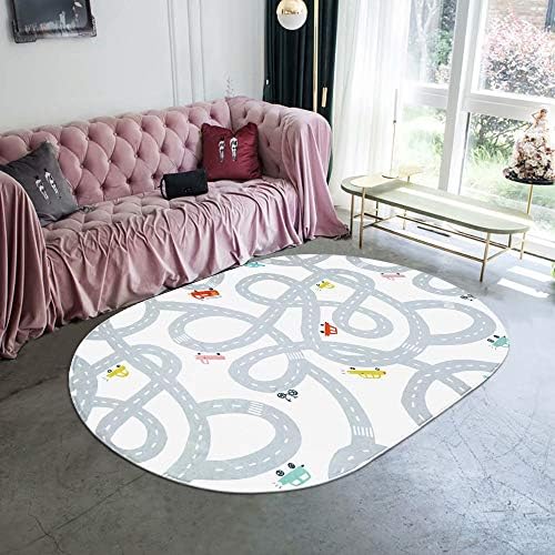 LIVEBOX Educational Road Traffic Kids Rug 4x6