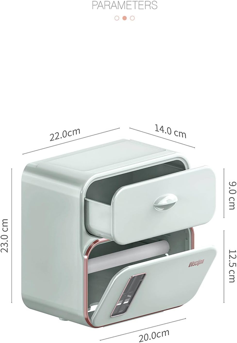 Space-Saving Wall-Mounted Toilet Paper Dispenser