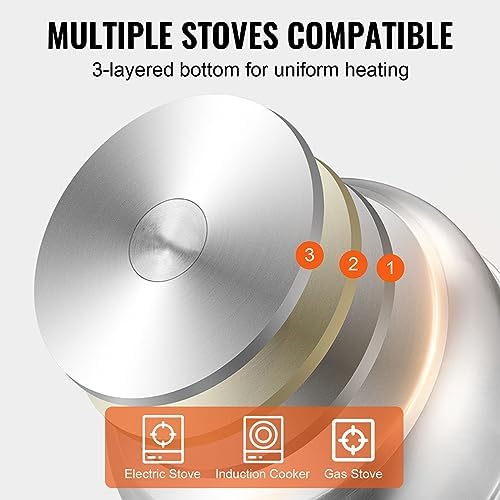 3QT Stainless Steel Steamer Pot for Kitchen Use