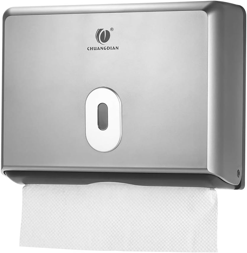 Toilet Tissue Dispenser Wall Mounted Silver