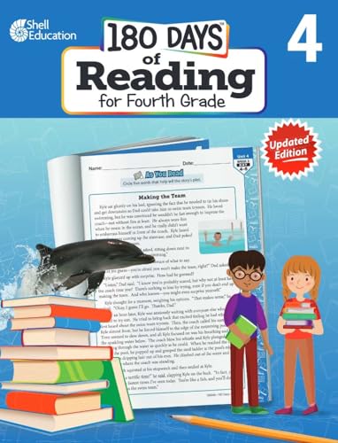 180 Days of Reading for Fourth Grade, 2nd Edition - Daily Reading Workbook for Classroom and Home, Reading Comprehension and Phonics Practice, School ... Challenging Concepts (180 Days of Practice)