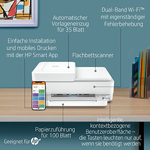 HP ENVY 6430e, Multifunktionsdrucker, 3 Monate gratis drucken mit HP Instant Ink inklusive, Drucken, Kopieren, Scannen, Mobiler Faxversand, Wi-Fi, Automatischer Dokumenteneinzug – Bild 6