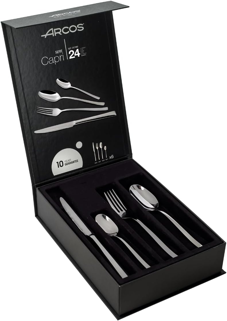 Arcos 24-Piece Flatware Set - Premium Stainless Steel Cutlery