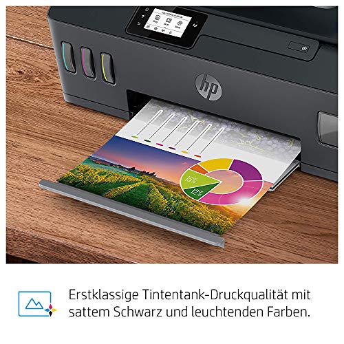 HP Smart Tank Plus 655 Multifunktionsdrucker (Drucker, Scanner, Kopierer, Fax, WLAN, AirPrint, 4-in-1, inklusive Tinte für bis zu 3 Jahre drucken), Schwarz – Bild 5