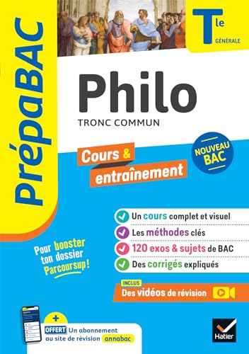 Prépabac - Philo Tle générale - Bac 2025: cours, méthodes & sujets corrigés (programme de Terminale)