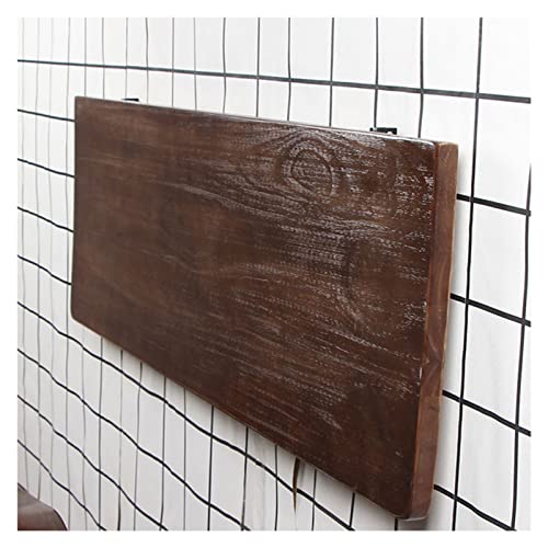 LAMEDOAT An der Wand montierter Klappschreibtisch, schwebender Klapptisch, montierter Schreibtisch für kleine Räume, platzsparender Hängetisch aus Holz für Schlafzimmer und Küche (Farbe: Natur, Größe
