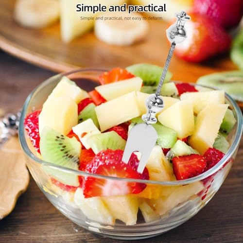 4 Pcs Stainless Steel Fruit Forks PersonalizedsaladFork Reusable Kitchenware