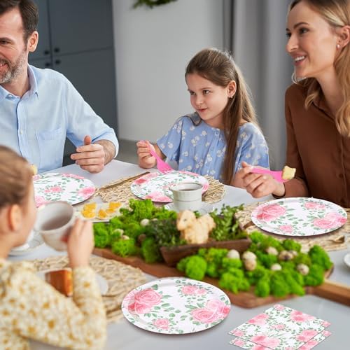 Charming Floral Party Tableware Set for Moments