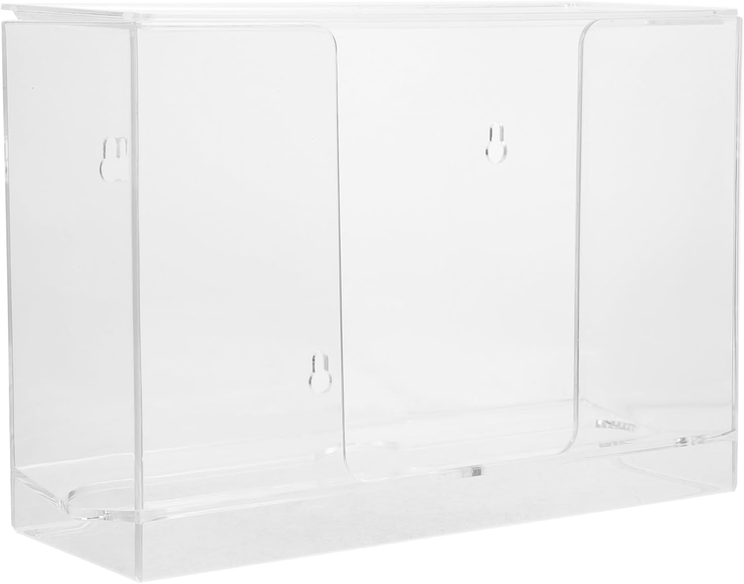 SOLUSTRE Tissue Box Organizer Wall-Mounted Clear Dispenser for Commercial Use