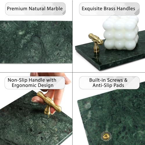Stylish Marble Towel Holder for Bathroom Kitchen More Green