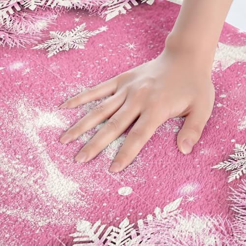 Feelyou Christmas Tree Bath Rug for Girls