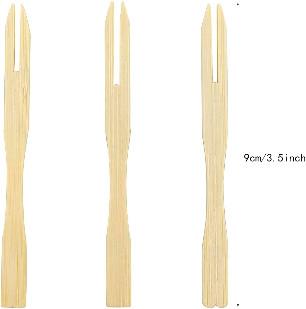 Sturdy Bamboo Appreciation Forks Eco-Friendly Durable for Parties