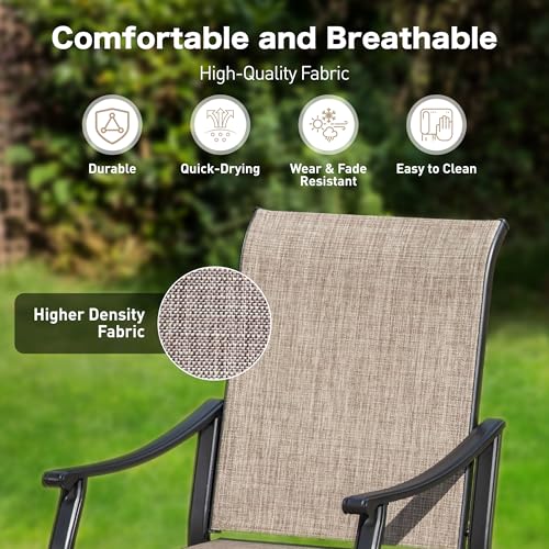 Patio-Dining-Sets-for-4-5-Piece-Patio-Table-and-Chairs-Set-of-4-Outdoor-Dining-Set-with-Round-Patio-Table-4-Textilene-Chairs-Outdoor-Table-and-Chairs-Set-for-Garden-Backyard-Deck Patio Dining Sets for 4 5 Piece Patio Table and Chairs Set of 4 Outdoor Dining Set with Round Patio Table 4 Textilene Chairs Outdoor Table and Chairs Set for Garden Backyard Deck