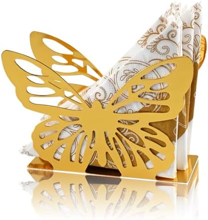 Stunning Gold Butterfly Napkin Holders
