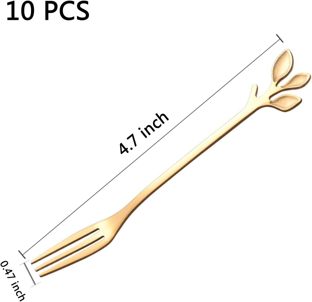 Auction-Winning Mini Forks for Appetizers Desserts 10PCS