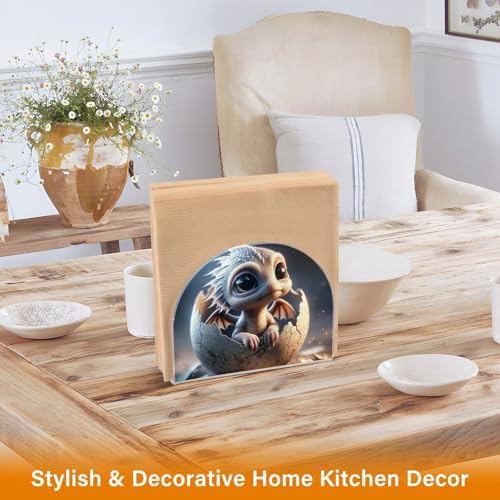 ALAZA Cute Baby Dragon Napkin Holder