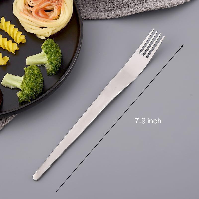 ChenShuo 4 Piece Stainless Steel Dinner Forks Set