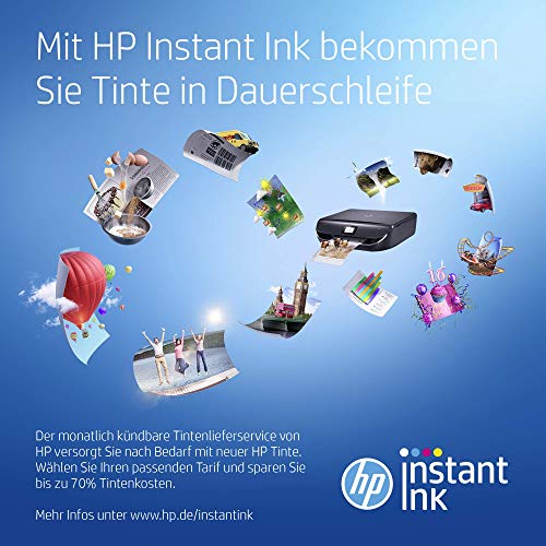HP DeskJet 3762 Farbig Multifunktionsdrucker (Drucken, Scannen, Kopieren, WLAN, Airprint, mit 2 Probemonaten HP Instant Ink Inklusive), A4, Dunkelgrün – Bild 4