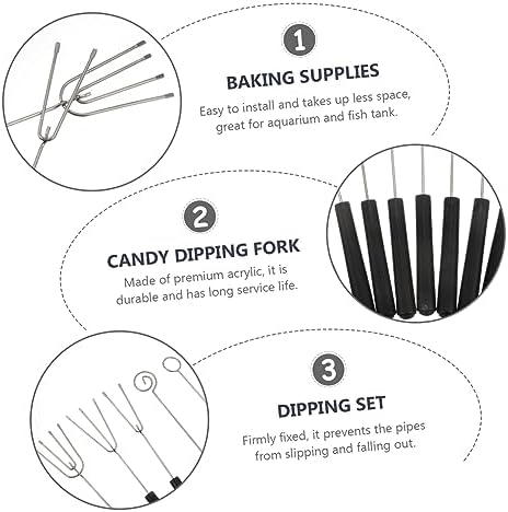 PrettyZoom 10-Piece Chocolate Dipping Fork Set