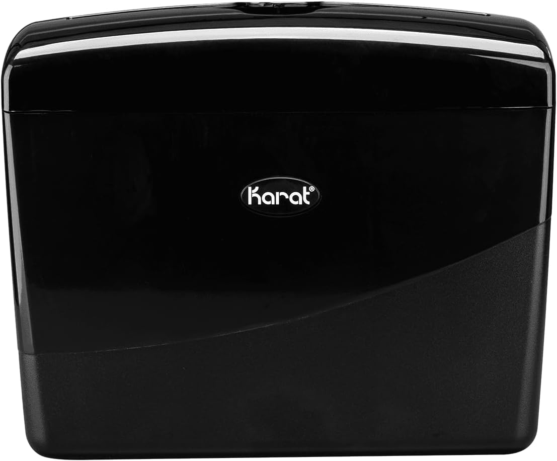 Karat Tall Fold Tabletop Napkin Dispenser Black Versatile Durable Commercial Use