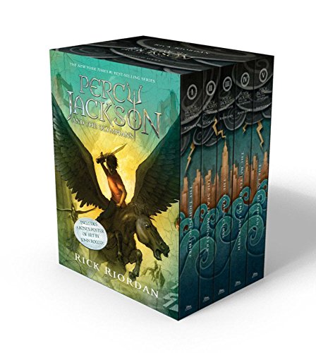Percy Jackson and the Olympians 5 Book Paperback Boxed Set (new covers w/poster) (Percy Jackson & the Olympians) by Riordan, Rick (2014) Paperback