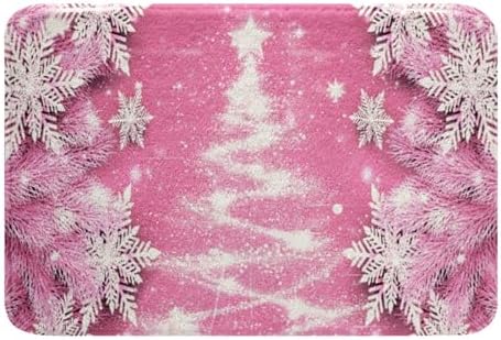 Feelyou Christmas Tree Bath Rug for Girls